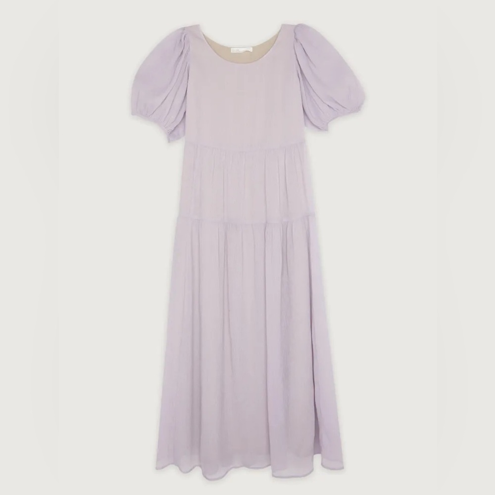 Oak + Fort Tiered Chiffon Maxi Dress